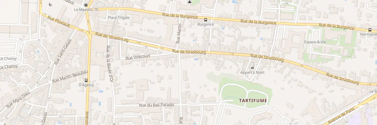 Plan du 74 Rue de Strasbourg à Niort