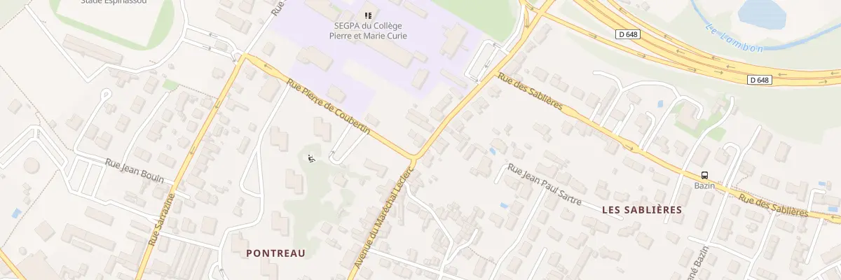 Plan du 163 Rue du Mal Leclerc à Niort