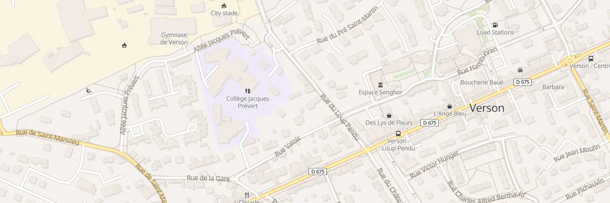 Plan du 5 Rue du Loup Pendu à Verson