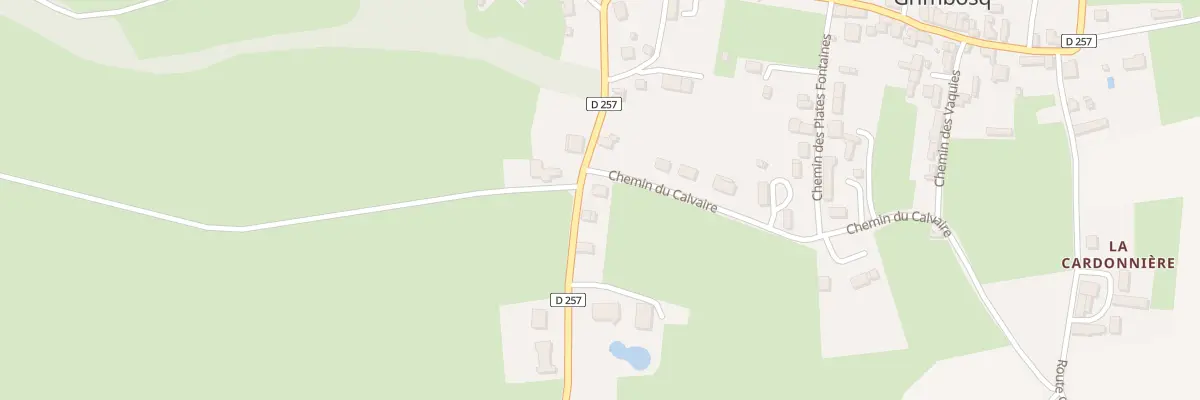 Plan du 5089 Les Cretes à Grimbosq