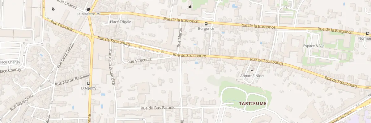 Plan du 70 Rue de Strasbourg à Niort