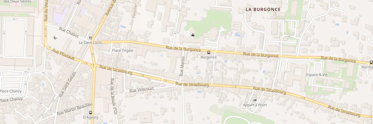 Plan du 7 Rue Martin à Niort