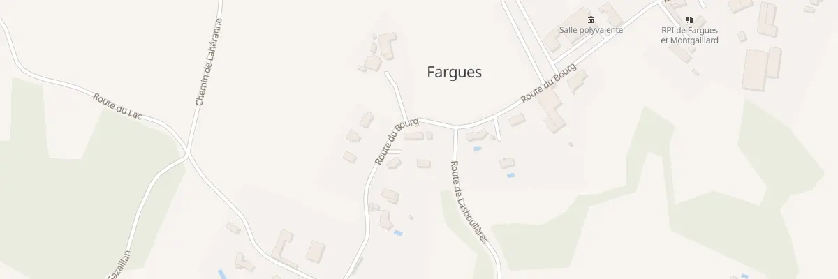Plan du 890 Rte du Bourg à Fargues
