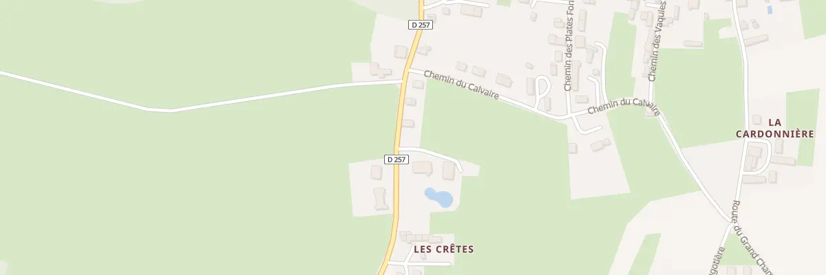 Plan du 5088 Les Cretes à Grimbosq