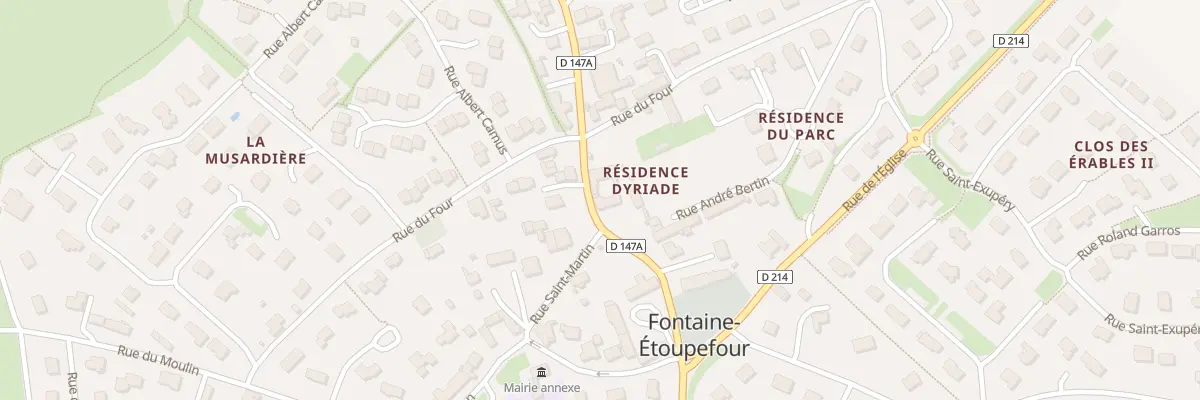 Plan du 10 Rue aux Hervieu à Fontaine-Étoupefour