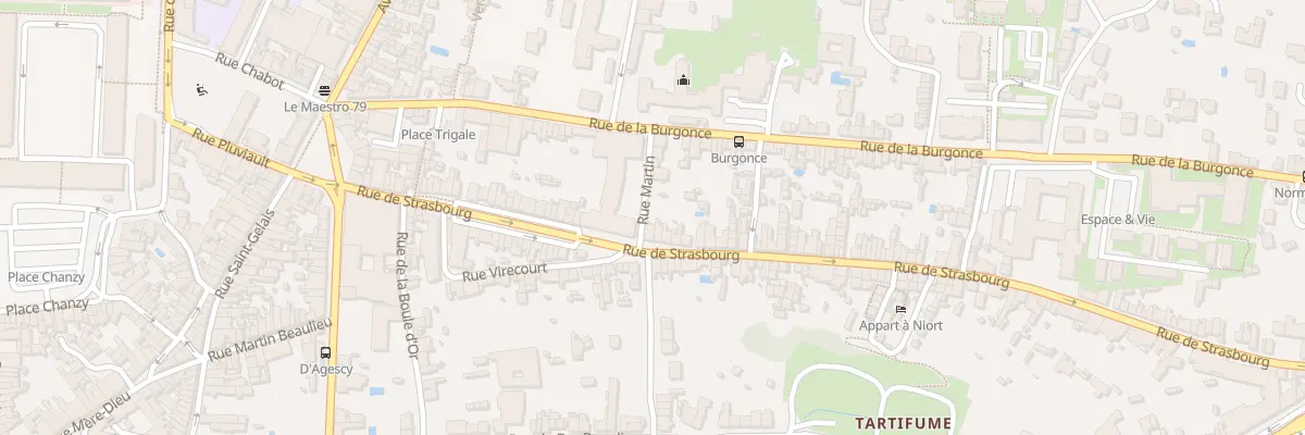 Plan du 65 Rue de Strasbourg à Niort