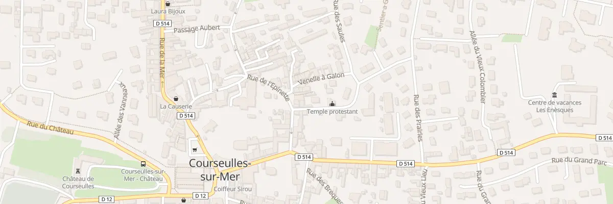 Plan du 3 Rue du Temple à Courseulles-sur-Mer