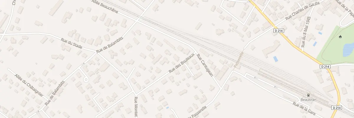 Plan du 1 Rue des Bouleaux à Beautiran