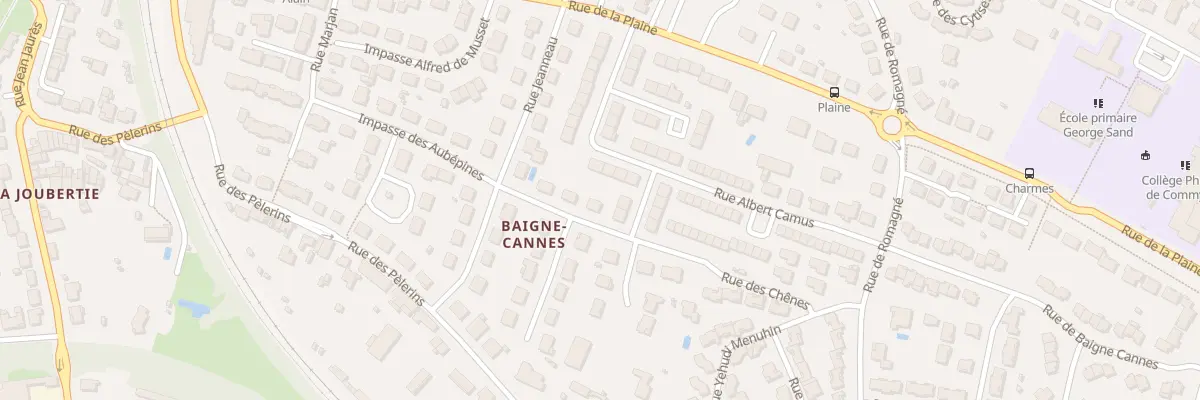 Plan du 7 Rue des Chênes à Niort
