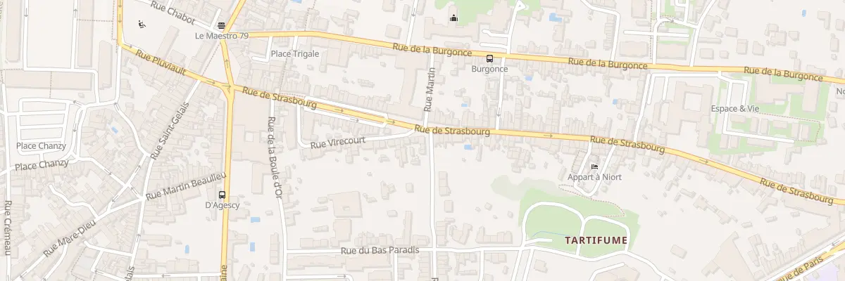 Plan du 66 Rue de Strasbourg à Niort