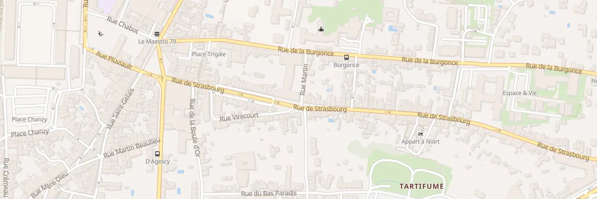Plan du 46 Rue de la Burgonce à Niort
