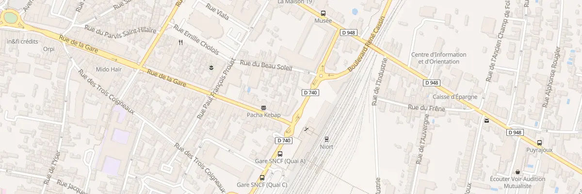Plan du 121 Rue de la Gare à Niort