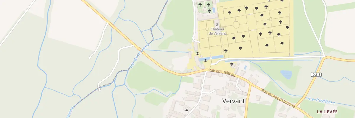 Plan du 1 Rue du Chateau à Vervant
