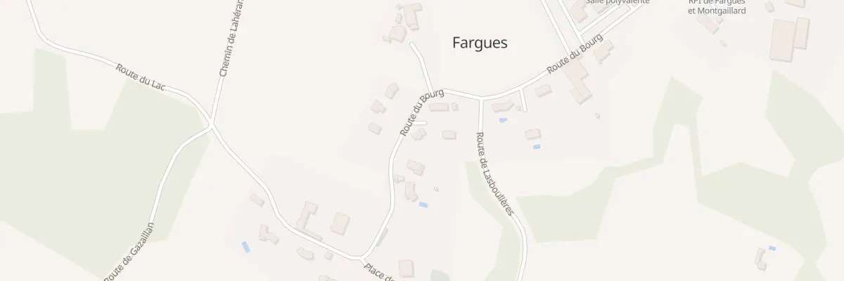 Plan du 1005 Rte du Bourg à Fargues