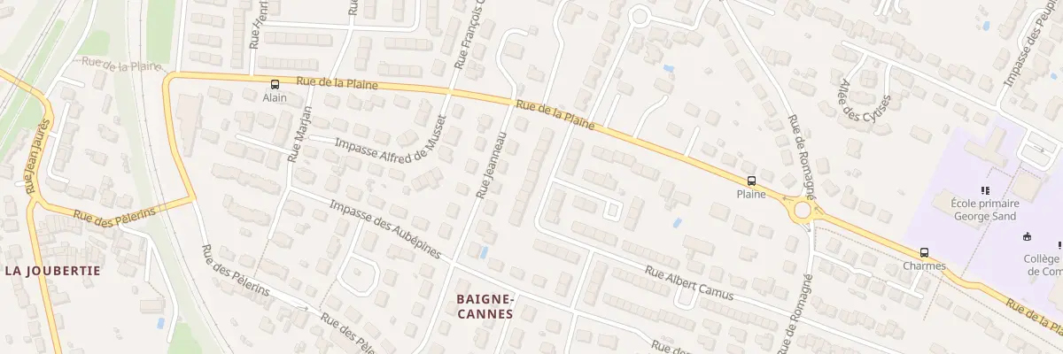 Plan du 10 Rue Albert Camus à Niort