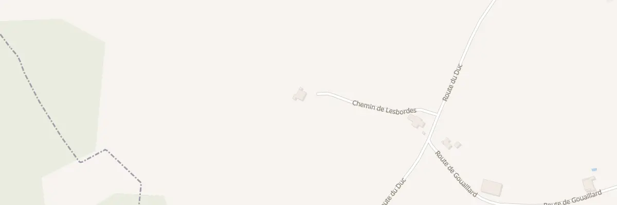 Plan du 220 Chem de Lesbordes à Fargues