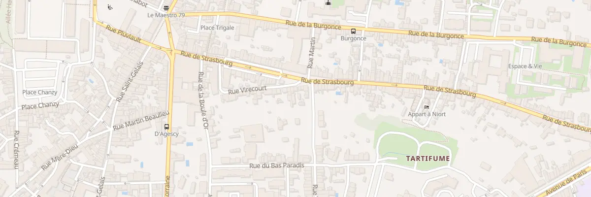 Plan du 60C Rue de Strasbourg à Niort