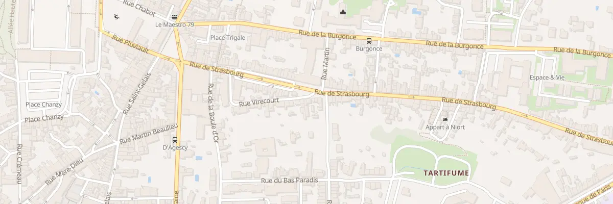 Plan du 56 Rue de Strasbourg à Niort