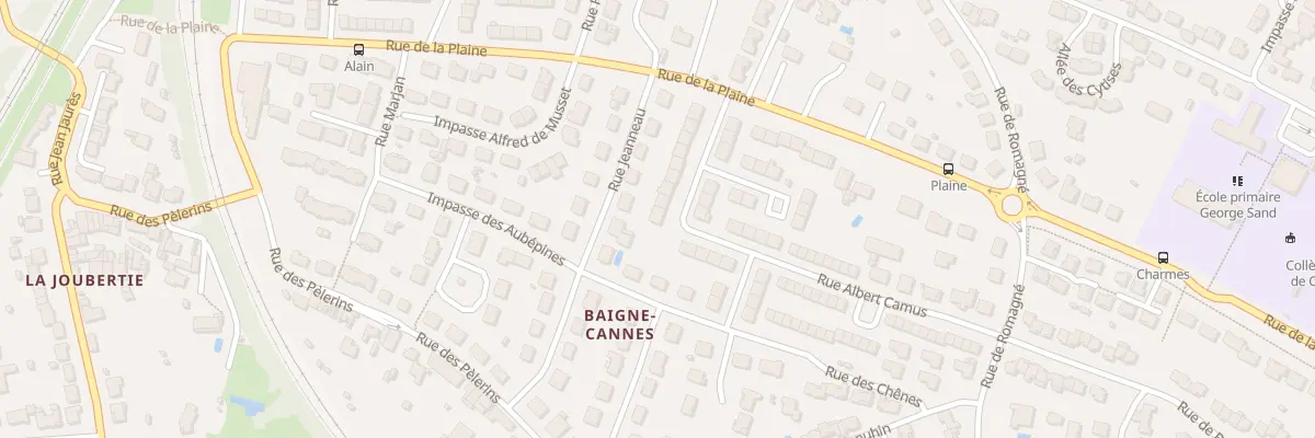 Plan du 18 Rue Albert Camus à Niort