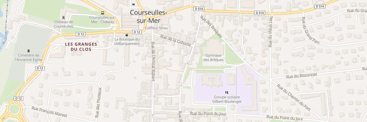 Plan du 14 Rue du Docteur Tourmente à Courseulles-sur-Mer