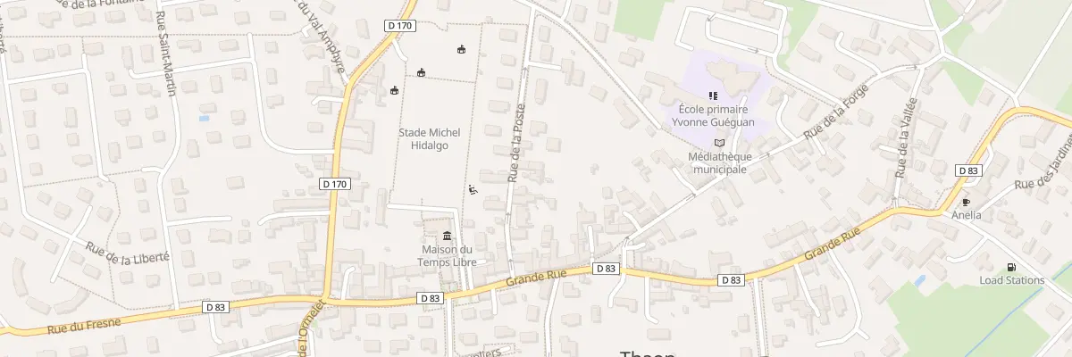 Plan du 10 Rue de la Poste à Thaon