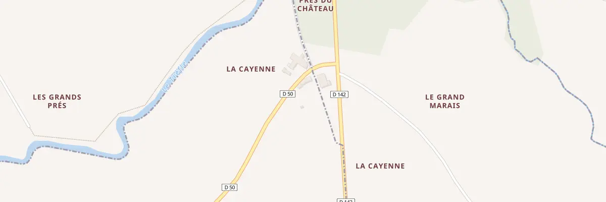 Plan du 1 Rte Cayenne à Saint-Georges-Antignac