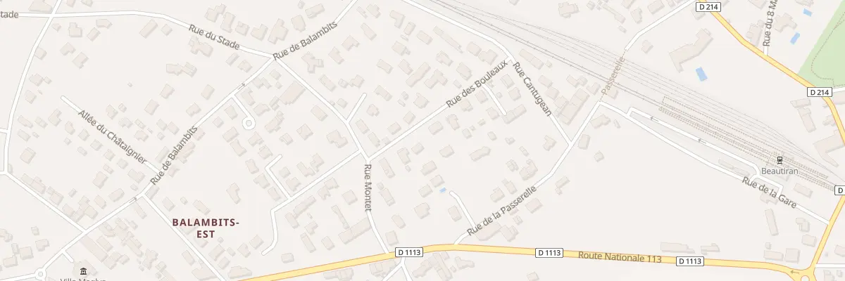 Plan du 14 Rue des Bouleaux à Beautiran