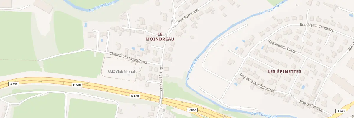 Plan du 98 Rue Sarrazine à Niort