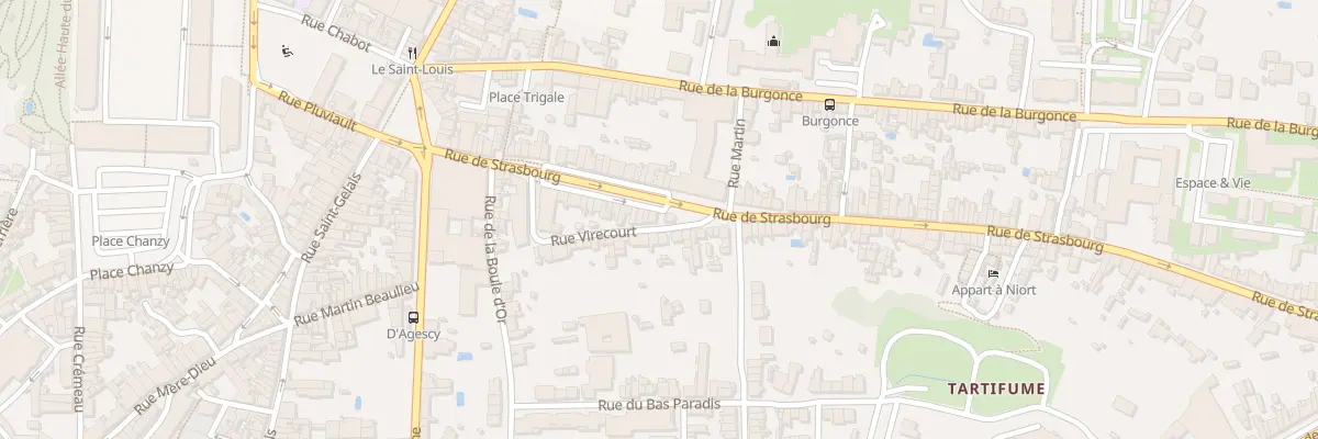 Plan du 46 Rue de Strasbourg à Niort