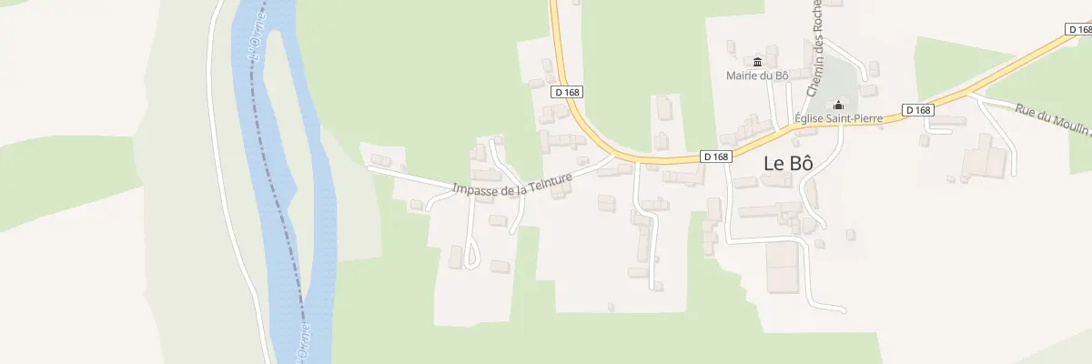 Plan du 5015 Le Bourg au Bô