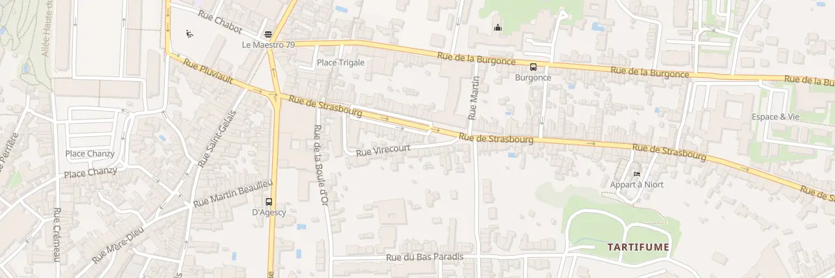 Plan du 44 Rue de Strasbourg à Niort