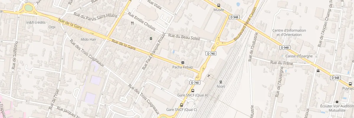 Plan du 99 Rue de la Gare à Niort