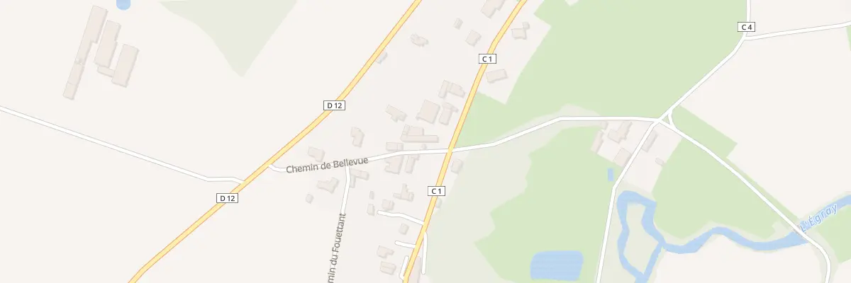 Plan du 2 Chem de Bellevue à Sainte-Ouenne