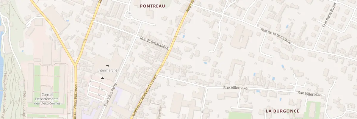 Plan du 82T Rue du Mal Leclerc à Niort