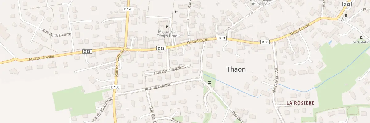 Plan du 2 Rue des Peupliers à Thaon
