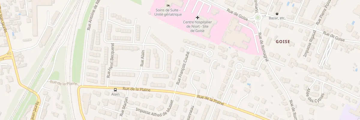 Plan du 7 Rue François Couhé à Niort