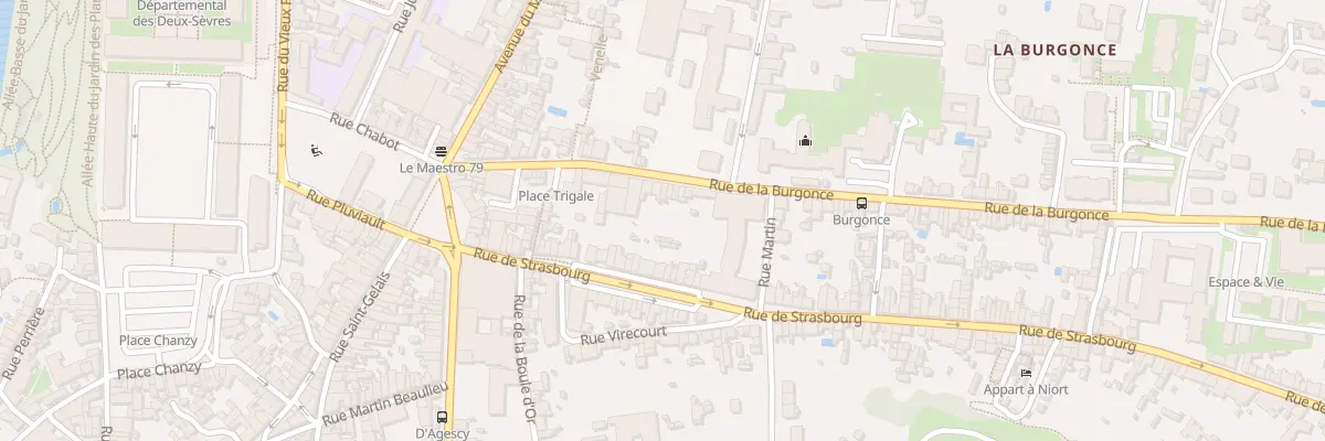 Plan du 28 Rue de la Burgonce à Niort