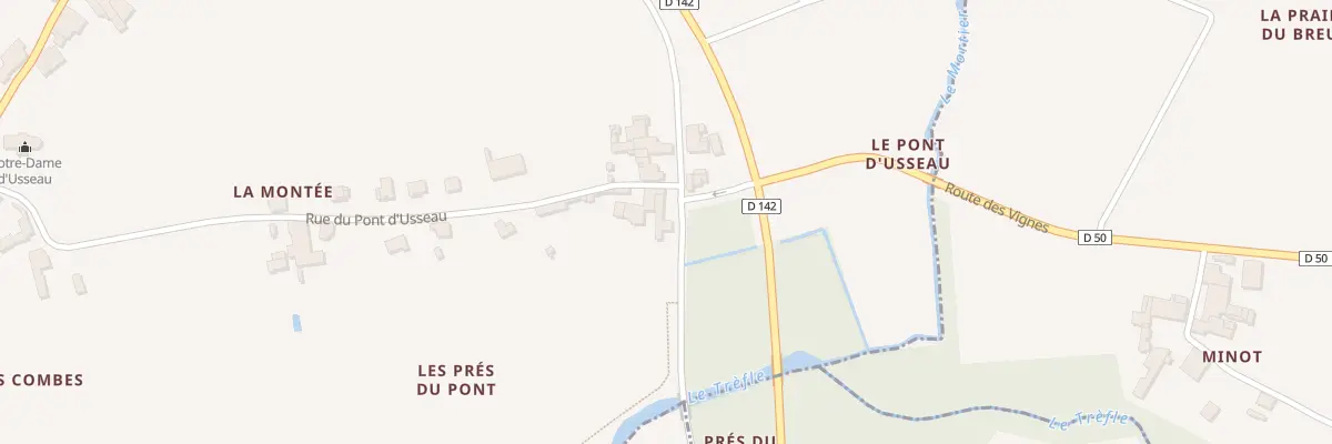 Plan du 7 Rue du Pont d’Usseau à Marignac