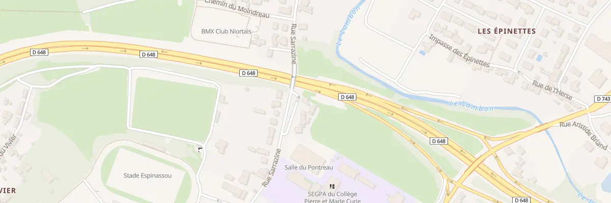 Plan du 84 Rue Sarrazine à Niort