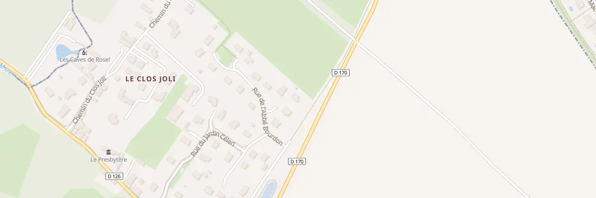 Plan du 6 Rue Abbe Bourdon à Rosel