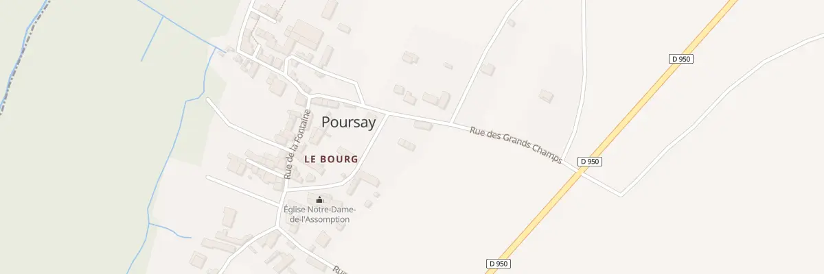 Plan du 12 Rue des Grands Champs à Poursay-Garnaud