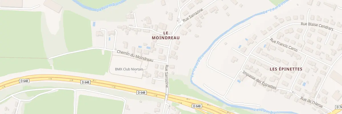Plan du 96 Rue Sarrazine à Niort