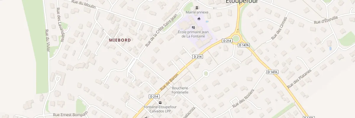 Plan du 10 Rue de Baron à Fontaine-Étoupefour