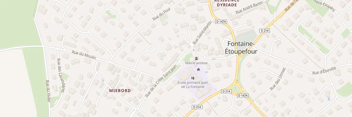Plan du 10 Rue de la Crete St Jean à Fontaine-Étoupefour