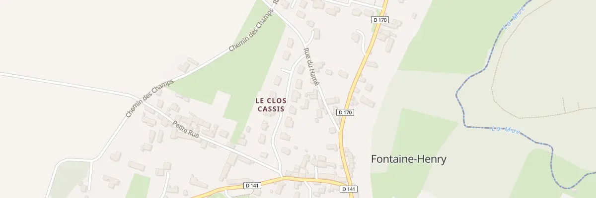 Plan du 10 Rue du Clos Cassis à Fontaine-Henry