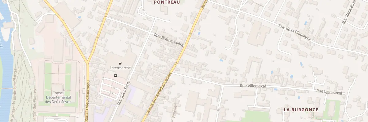 Plan du 82B Rue du Mal Leclerc à Niort