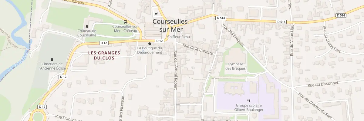 Plan du 7 Rue Amiral Robert à Courseulles-sur-Mer