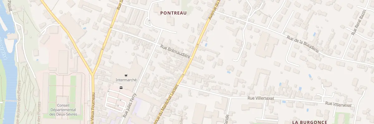 Plan du 93 Rue du Mal Leclerc à Niort