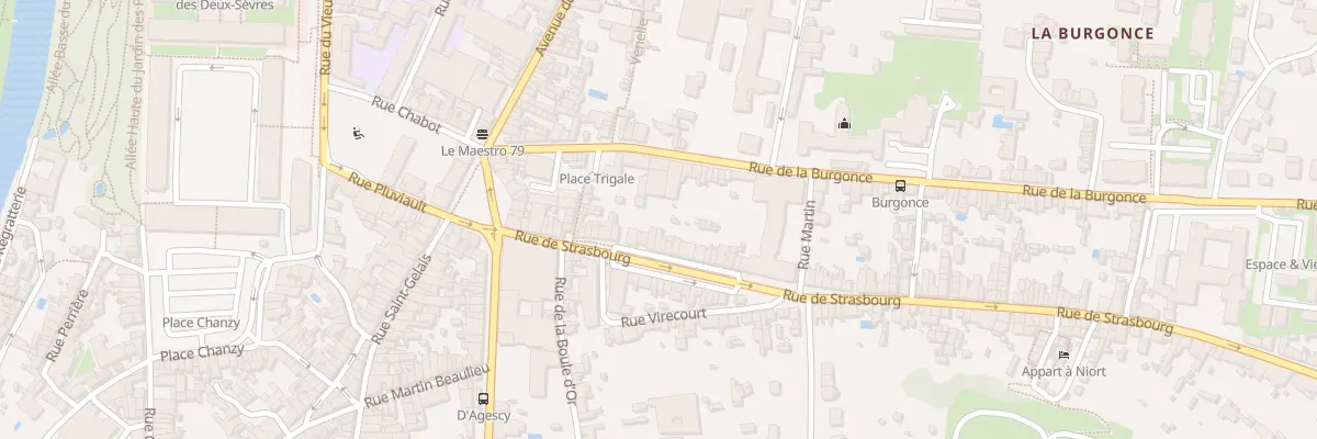 Plan du 33 Rue de Strasbourg à Niort