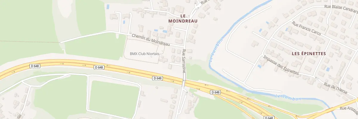 Plan du 91B Rue Sarrazine à Niort